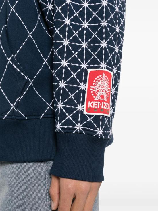  겐조 후드 티셔츠 FD65SW0654MB navy - KENZO