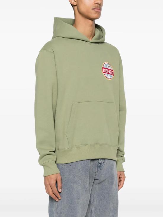  겐조 후드 티셔츠 FD65SW0914MV olive green - KENZO