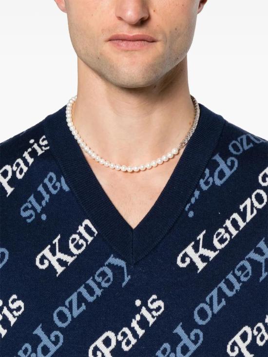  겐조 니트 베스트 FE55PU4583CB navy - KENZO