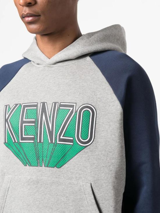  겐조 후드 티셔츠 FD65SW0924MB grey - KENZO