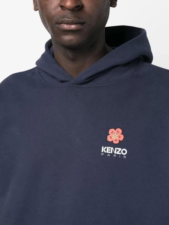  겐조 후드 티셔츠 FD55SW4444ME navy - KENZO