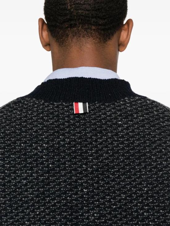  톰브라운 니트 베스트 MKV088AY1032 navy - THOM BROWNE