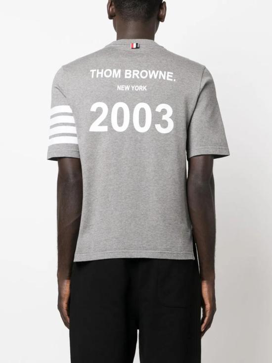  톰브라운 반팔 티셔츠 MJS168B07862 grey - THOM BROWNE