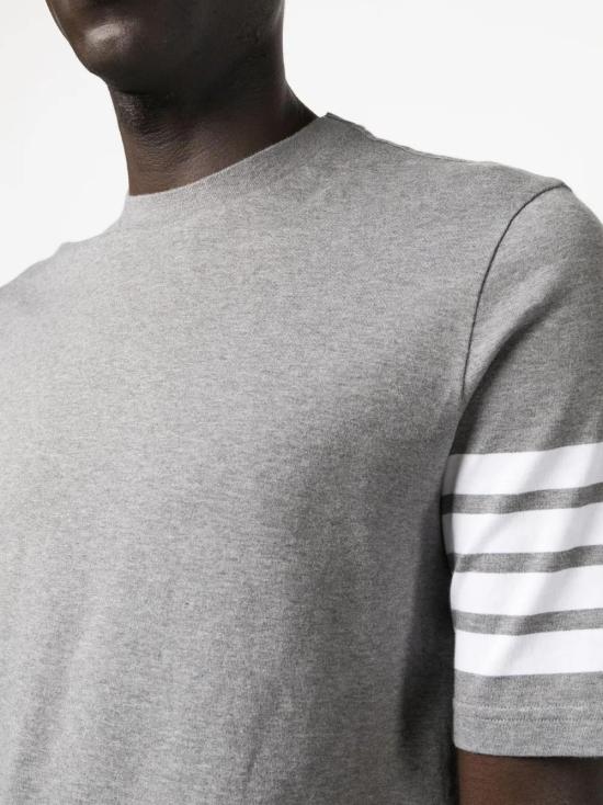  톰브라운 반팔 티셔츠 MJS168B07862 grey - THOM BROWNE