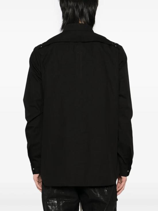  릭 오웬스 긴팔 셔츠 RU01E5237P black - RICK OWENS