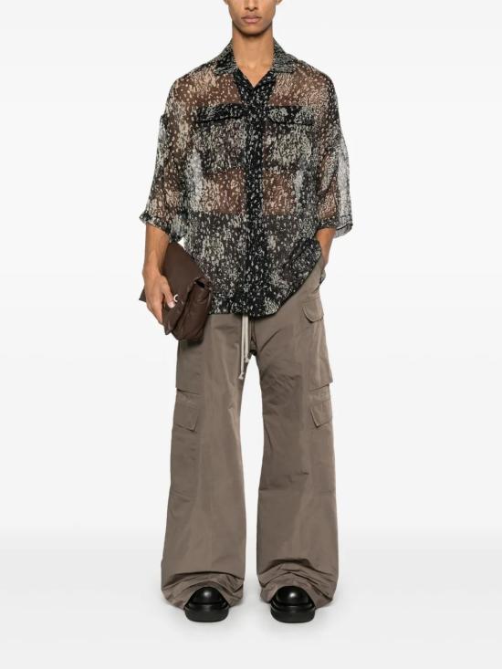  릭 오웬스 반팔 셔츠 RU01E5298SP1 black - RICK OWENS