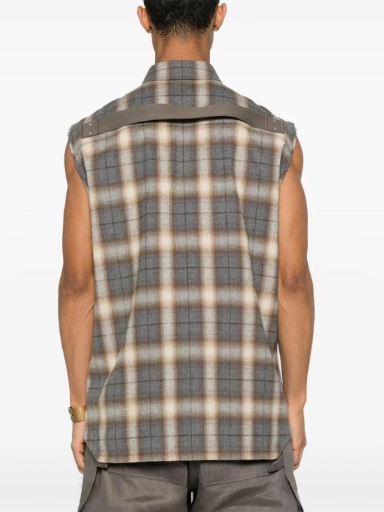  릭 오웬스 민소매 티셔츠 RU01E5239CP grey - RICK OWENS