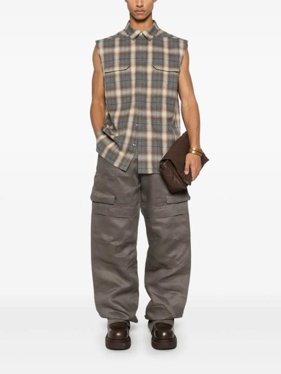  릭 오웬스 민소매 티셔츠 RU01E5239CP grey - RICK OWENS