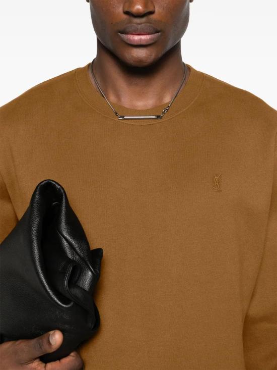  생로랑 긴팔 티셔츠 778465Y36SW cognac - SAINT LAURENT