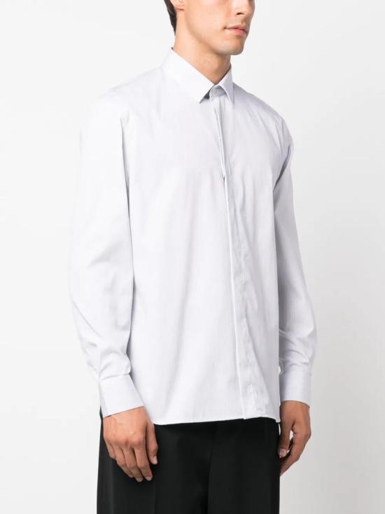  생로랑 긴팔 셔츠 564269Y1H49 blue - SAINT LAURENT