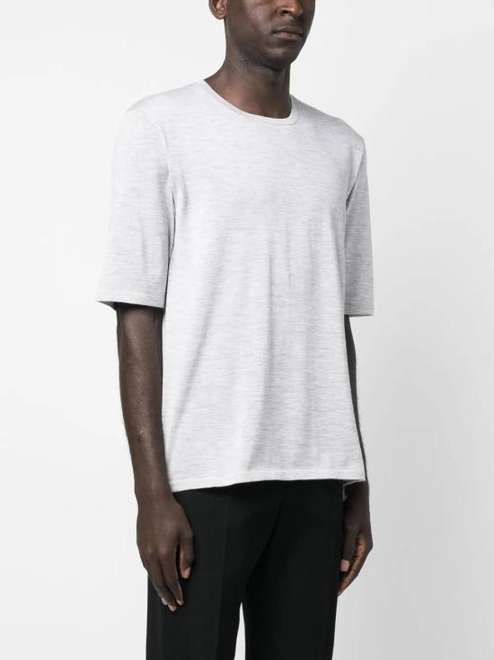  생로랑 반팔 티셔츠 738195YAPK2 grey - SAINT LAURENT