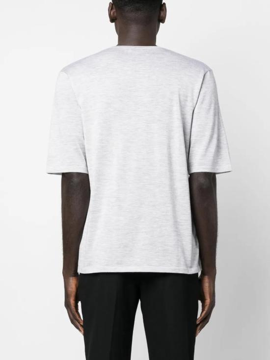  생로랑 반팔 티셔츠 738195YAPK2 grey - SAINT LAURENT