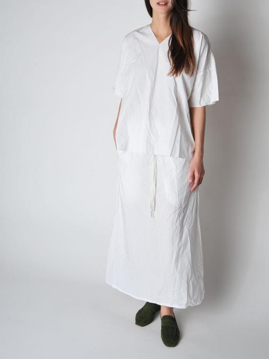  SCHA 롱 스커트 샤 백 플리츠 트위스트 - OTHER BRANDS