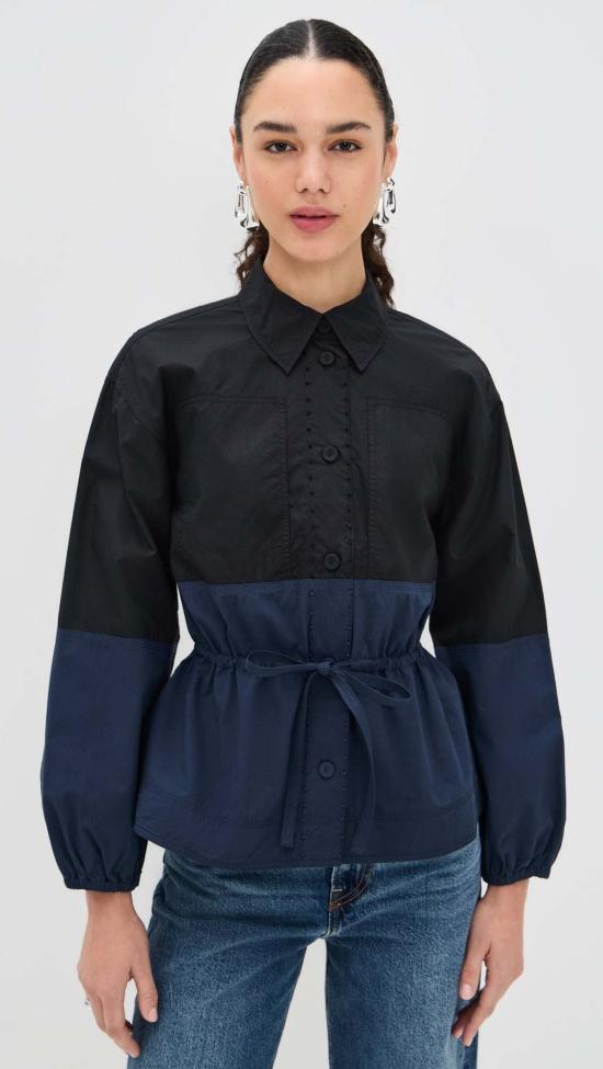  울라 존슨 자켓 Ulla Johnson Arlo 재킷 Twilight Colorblock - ULLA JOHNSON