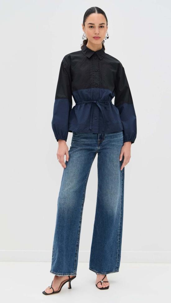  울라 존슨 자켓 Ulla Johnson Arlo 재킷 Twilight Colorblock - ULLA JOHNSON