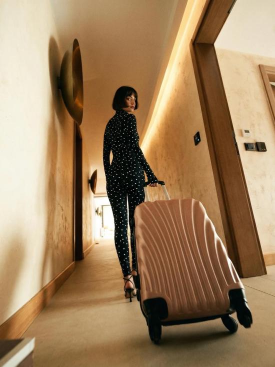  모노수트 바디수트 티셔츠 도트 롱슬리브 하이넥 풀바디수트 블랙 - MONOSUIT