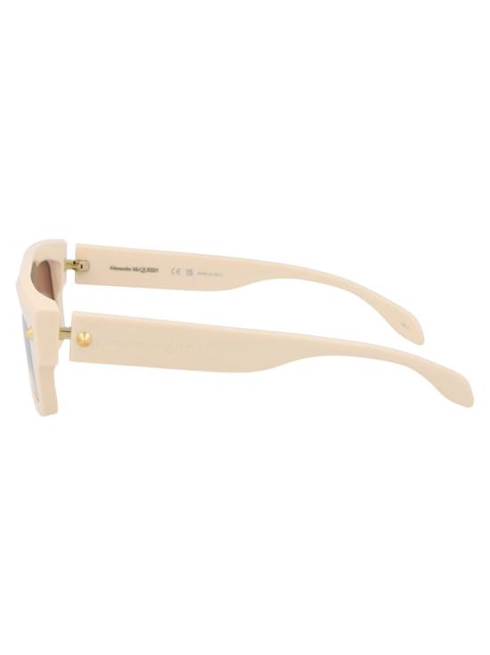 25SS 알렉산더 맥퀸 선글라스 AM0427S 004 SUNGLASSES 004 IVORY IVORY BROWN - ALEXANDER MCQUEEN