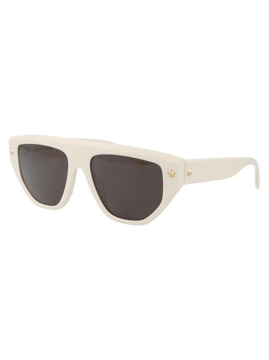 25SS 알렉산더 맥퀸 선글라스 AM0408S 003 SUNGLASSES 003 WHITE WHITE GREY - ALEXANDER MCQUEEN