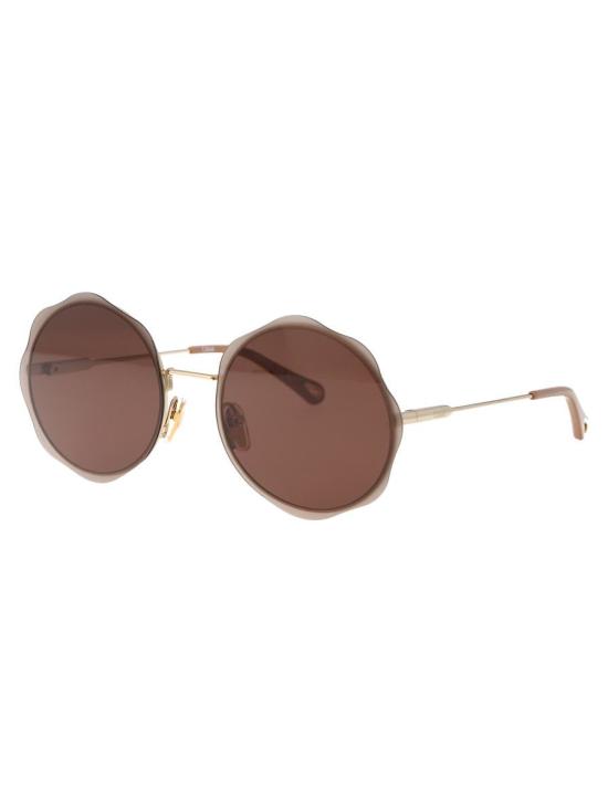 25FW 끌로에 안경 CH0202S 004 SUNGLASSES 004 GOLD GOLD BROWN - CHLOE