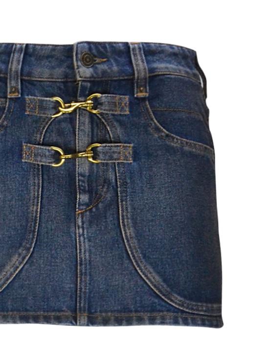 24FW 이자벨마랑 숏 스커트 JU0281FAB4H02I30DB BLUE - ISABEL MARANT