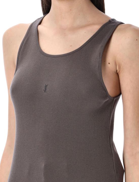 25SS 생로랑 민소매 티셔츠 823603Y37EC 1472 ANTHRACITE - SAINT LAURENT