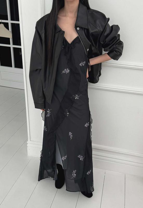  더 엔케이씨 스토어 숏 원피스 Nkc 스토어 델릴라 드레스 블랙 - The NKC Store