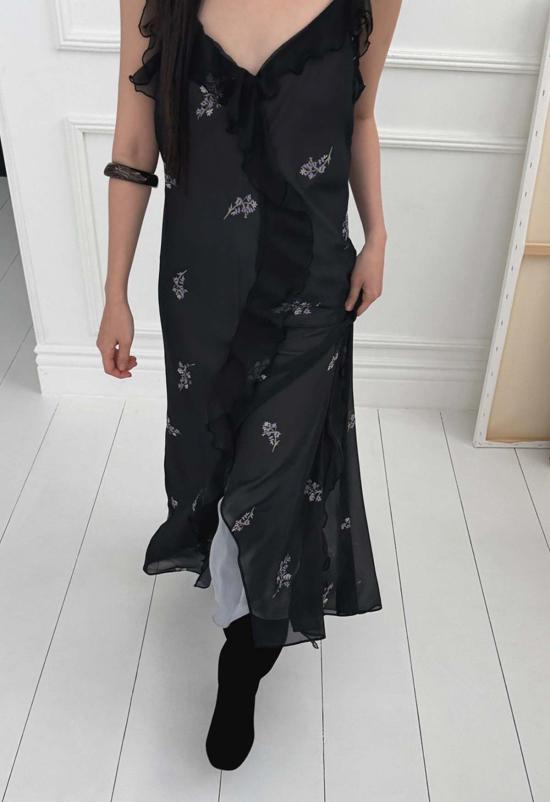  더 엔케이씨 스토어 숏 원피스 Nkc 스토어 델릴라 드레스 블랙 - The NKC Store