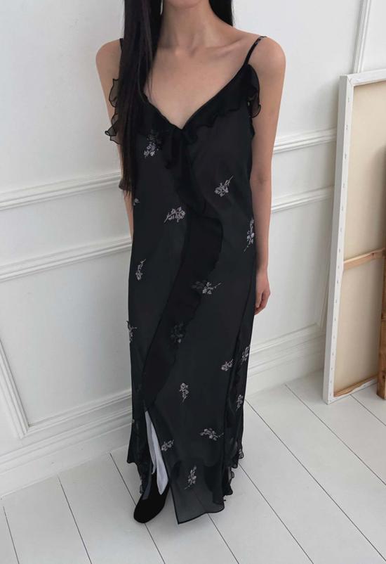  더 엔케이씨 스토어 숏 원피스 Nkc 스토어 델릴라 드레스 블랙 - The NKC Store