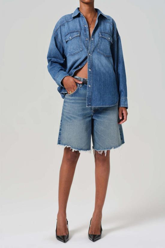  시티즌 오브 휴머니티 데님 숏팬츠 인류의 시민 아일라 쇼트 바빌로니아