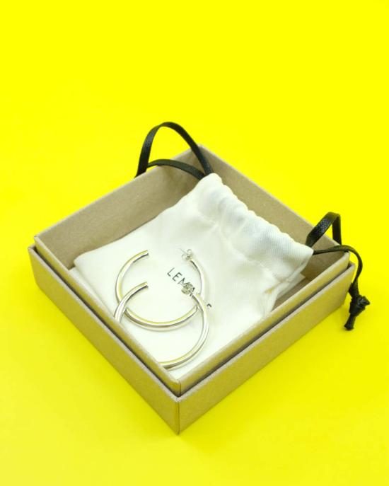  르메르 이어링 클래식 후프 실버 - LEMAIRE