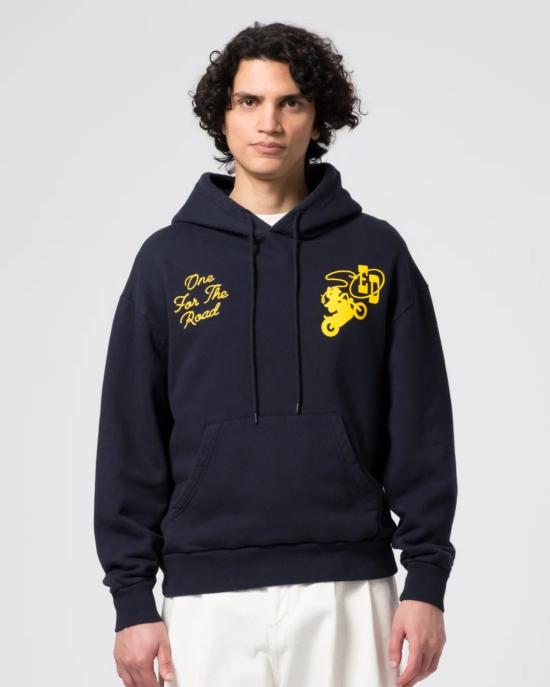  Eat Dust 터틀넥 Western Sportswear 후드티 네이비 - EAT DUST