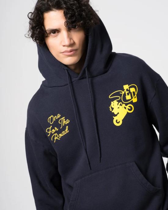  Eat Dust 터틀넥 Western Sportswear 후드티 네이비 - EAT DUST