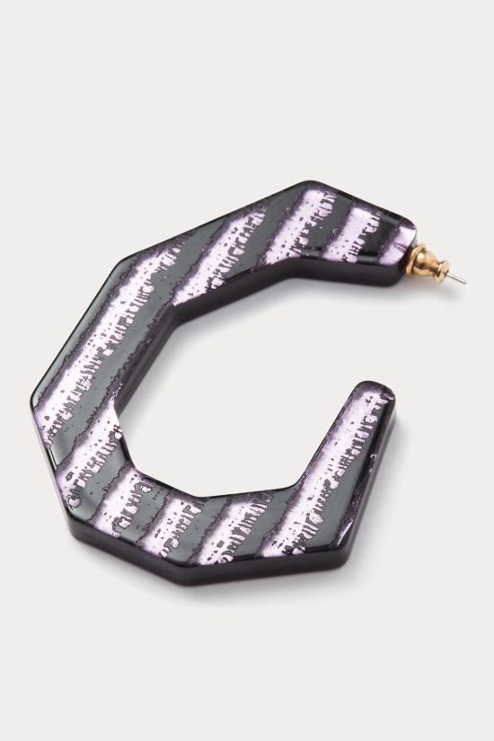  Rach 이어링 레이첼 코미 팩터  퍼플 스트라이프 - OTHER BRANDS