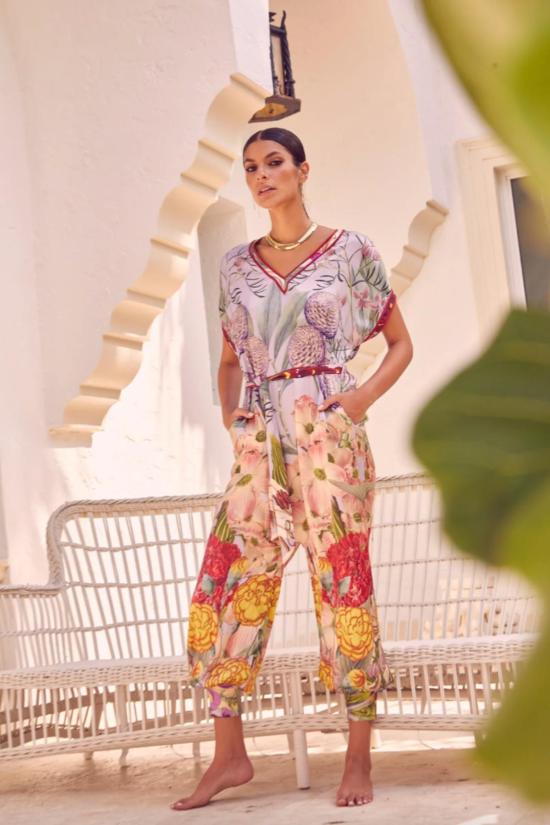  캐롤리나 케이 점프수트 캐롤라이나 케이 메이나  플로럴 라일락