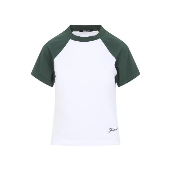 25SS 자크뮈스 반팔 티셔츠 25E251JS205 2031 050 MULTI GREEN - JACQUEMUS
