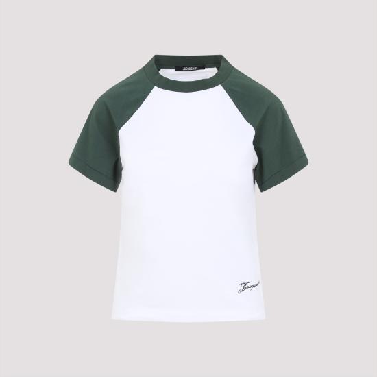 25SS 자크뮈스 반팔 티셔츠 25E251JS205 2031 050 MULTI GREEN - JACQUEMUS