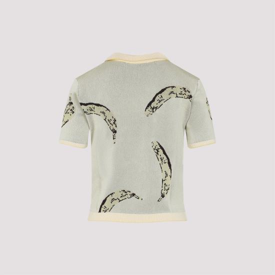 25SS 자크뮈스 반팔 티셔츠 25E251KN597 2025 2BU BANANA JACQUARD YELLOW - JACQUEMUS