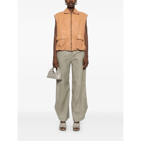 25SS 살바토레 산토로 팔라초 팬츠 48046 D MUD GREEN - SALVATORE SANTORO