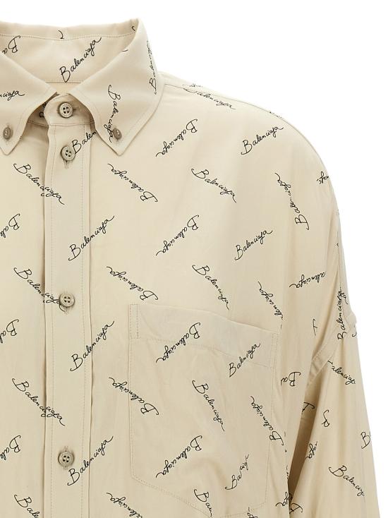 25SS 발렌시아가 블라우스 773300TRLB19711 Beige - BALENCIAGA