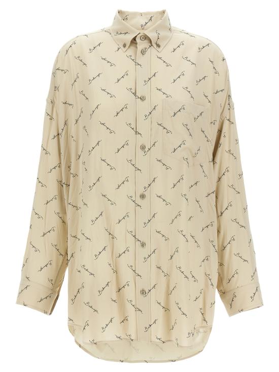 25SS 발렌시아가 블라우스 773300TRLB19711 Beige