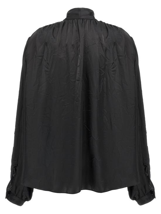 25SS 발렌시아가 블라우스 814139TKN011000 Black - BALENCIAGA