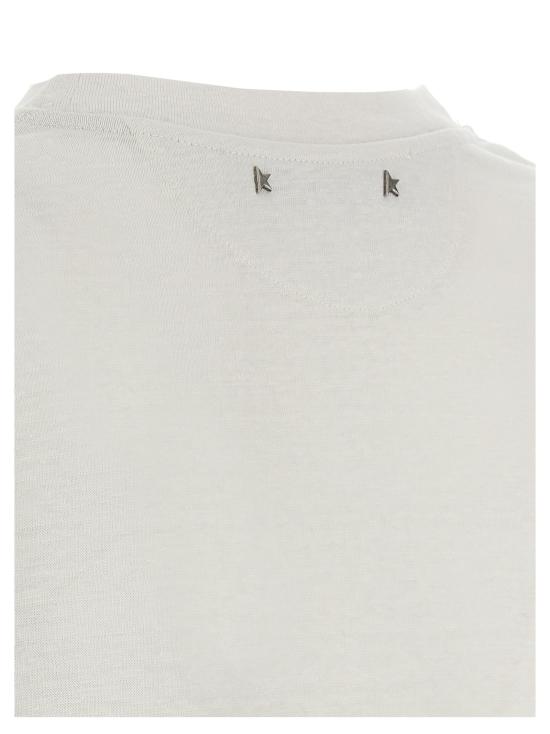 25FW 골든구스 반팔 티셔츠 GWP01874P0018911142111421 White - GOLDEN GOOSE