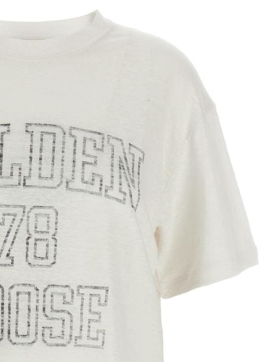 25FW 골든구스 반팔 티셔츠 GWP01874P0018911142111421 White - GOLDEN GOOSE