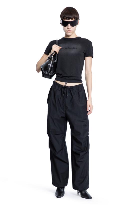  아크네 스튜디오 팬츠 FNWNTROU001209900 Black - ACNE STUDIOS