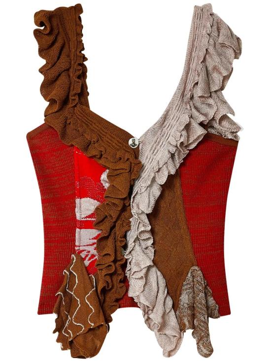  비비안웨스트우드 민소매 티셔츠 1803006BY003J red