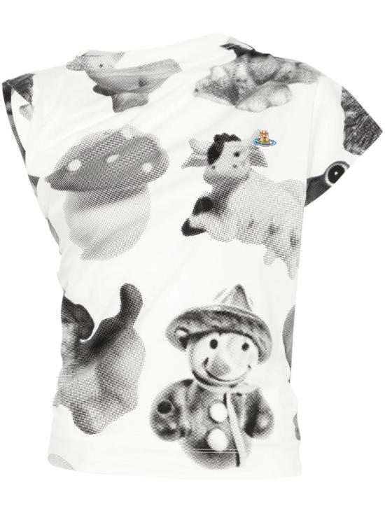  비비안웨스트우드 반팔 티셔츠 1504000AJ006F white