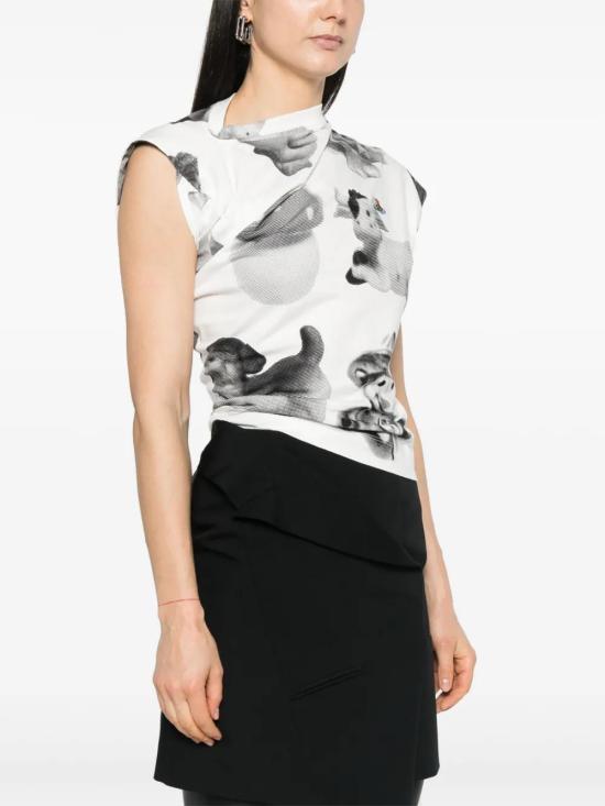  비비안웨스트우드 반팔 티셔츠 1504000AJ006F white - VIVIENNE WESTWOOD