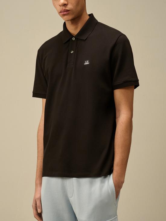 25SS 씨피 컴퍼니 폴로 티셔츠 18CMPL065A005263W 999 BLACK - C.P. COMPANY