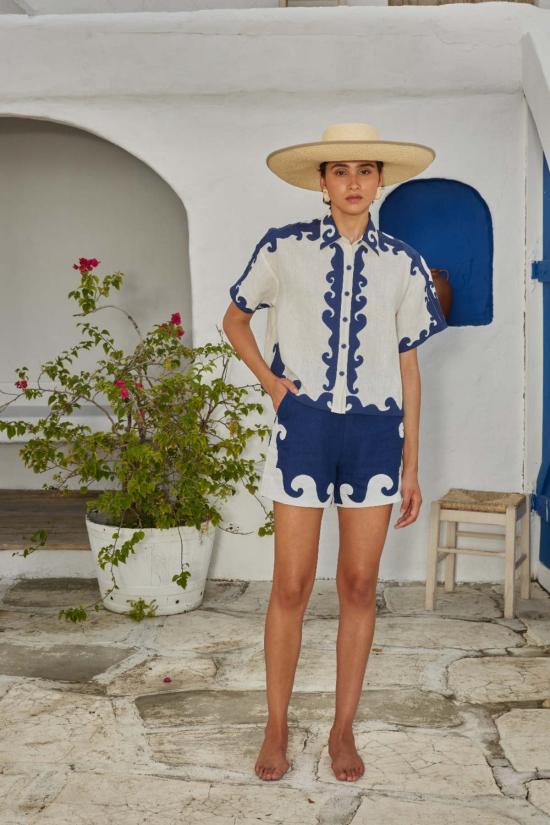  캐롤리나 케이 숏팬츠 캐롤라이나 케이 길다 숏 네이비