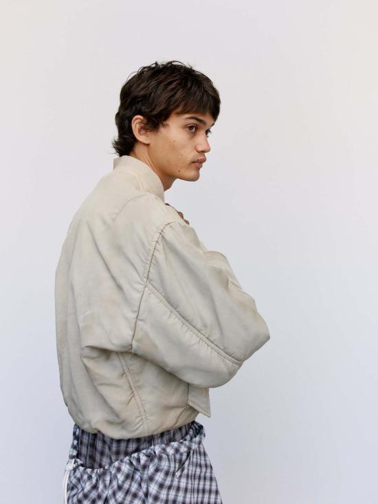  마리아노 자켓 말리아노 선번트 크림 트윌 프로테스타 봄버 - MAGLIANO